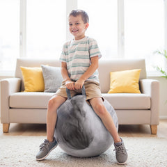 Upper Rider Clouds Hopper Ball durable PVC supports active play.