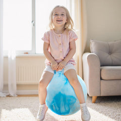 Upper Rider Clouds Hopper Ball supports kid weight up to 220 lbs for lasting play.