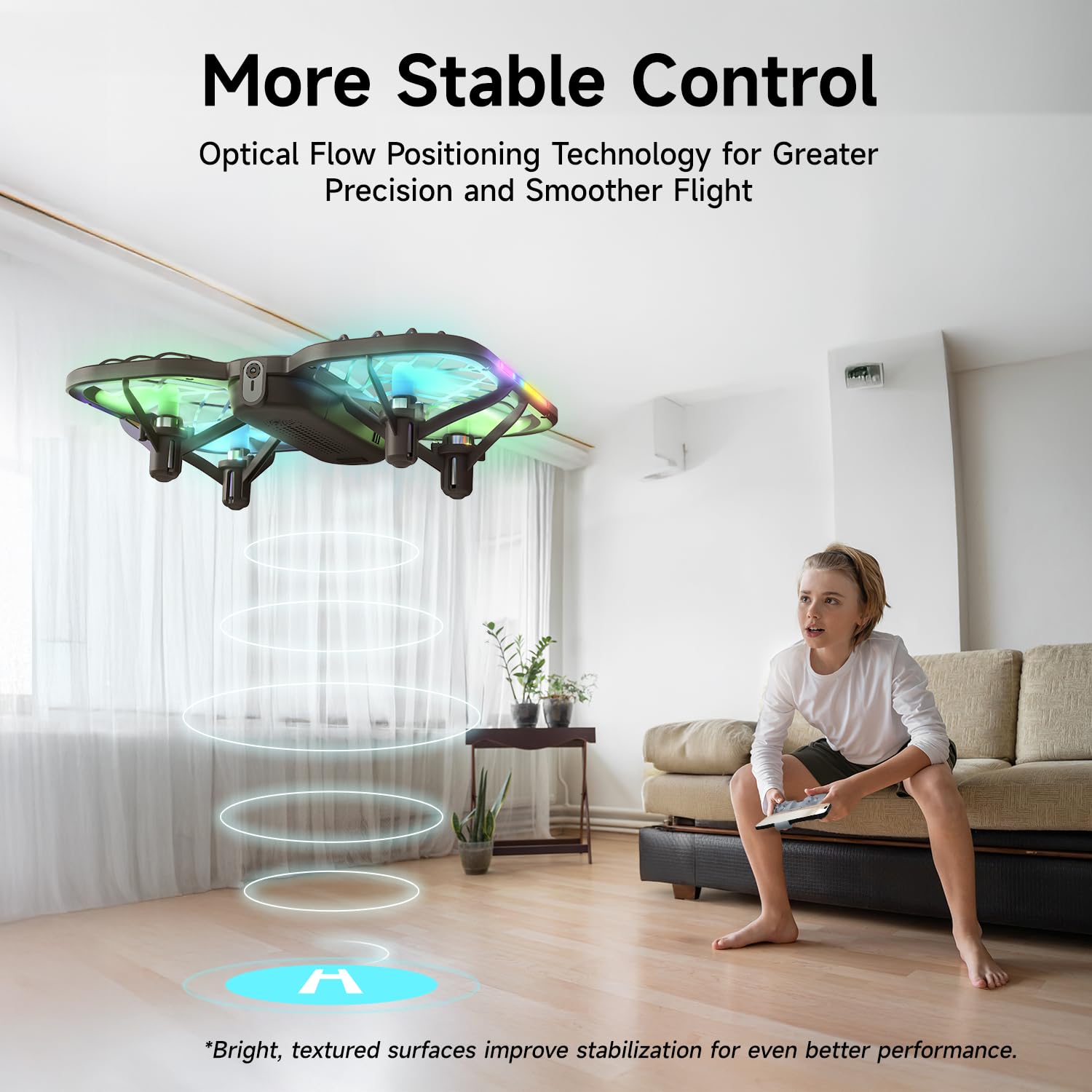 UranHub M10C one-button takeoff simplifies starts for beginners.