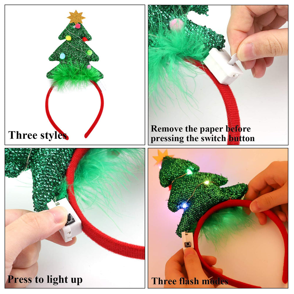 URATOT elf-leg LED headband adds playful charm to celebrations.
