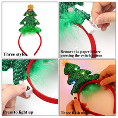 URATOT elf-leg LED headband adds playful charm to celebrations.