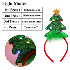 URATOT headband with ornaments offers cute, festive styling.