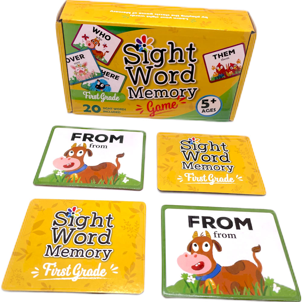 Urban Supply Co sight word memory cards for engaging early reading practice