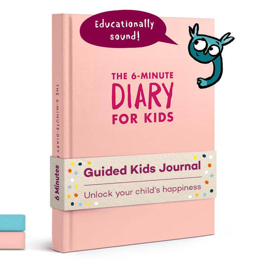 UrBestSelf 6-Minute Kids Diary cover view demonstrates engaging design to encourage daily journaling.