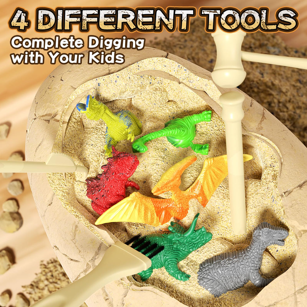 Uregoio magnifying glass for close observation of tiny dinosaur details.