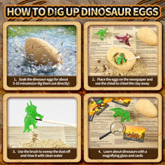 Uregoio magnifying glass lets kids inspect dinosaur details up close.