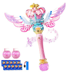 Uregoio Princess Bubble Wands Machine exterior view showcases whimsical wand design for outdoor fun.
