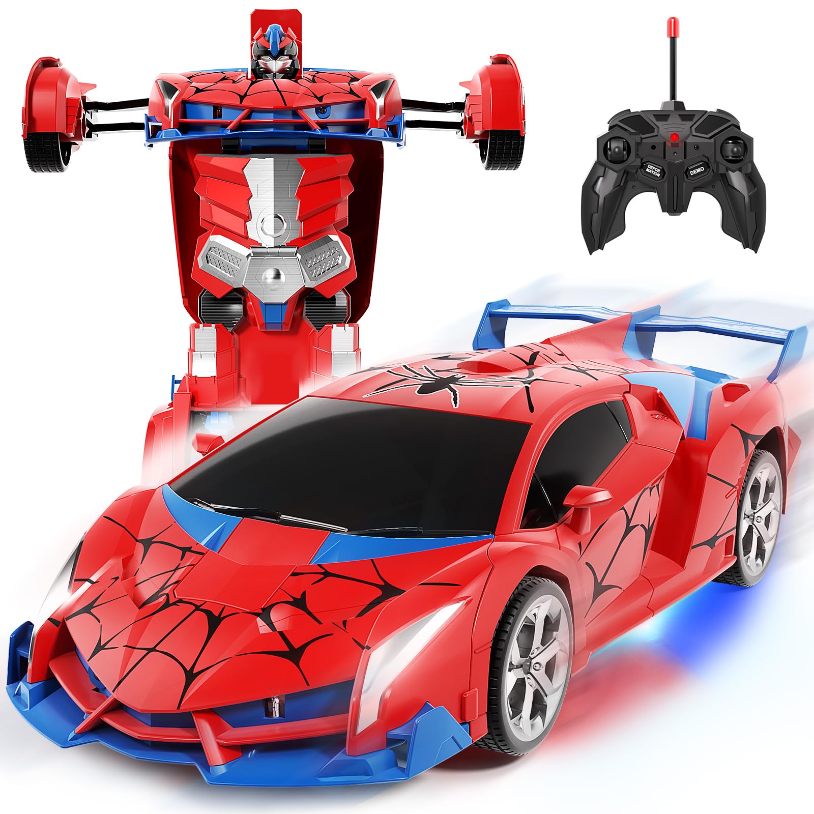 Uregoio RC car transforms into a robot for engaging play sessions.