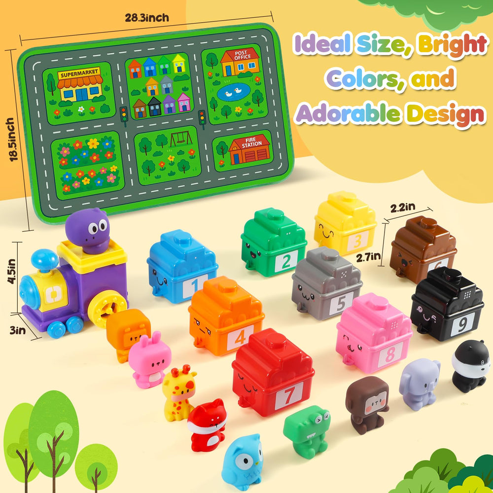 URMYWO play mat with city and farm scenes for imaginative role play