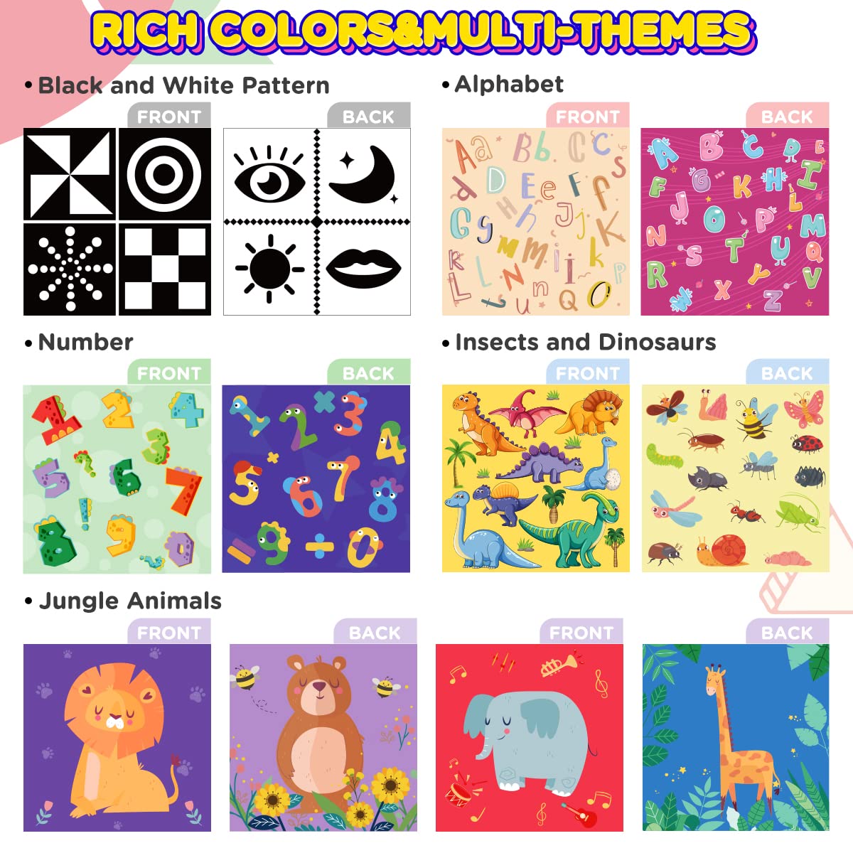URMYWO crinkle papers provide audible texture and motor skills development during play.
