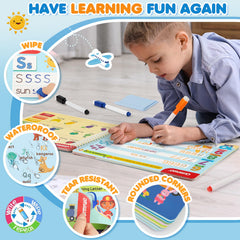 URMYWO reusable dry-erase pages enable endless practice with clean starts.