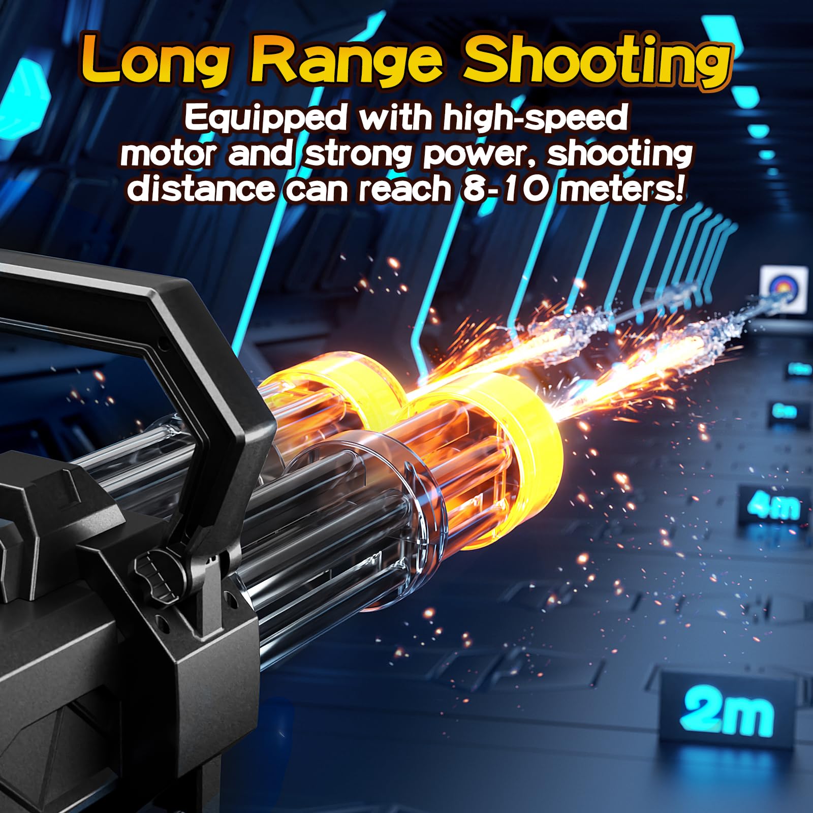 Uregoio Gatling LED light for flashy nighttime splashes.