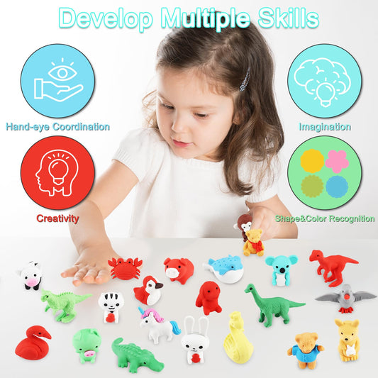 URSKYTOUS kangaroo eraser helps kids practice fine motor skills during study