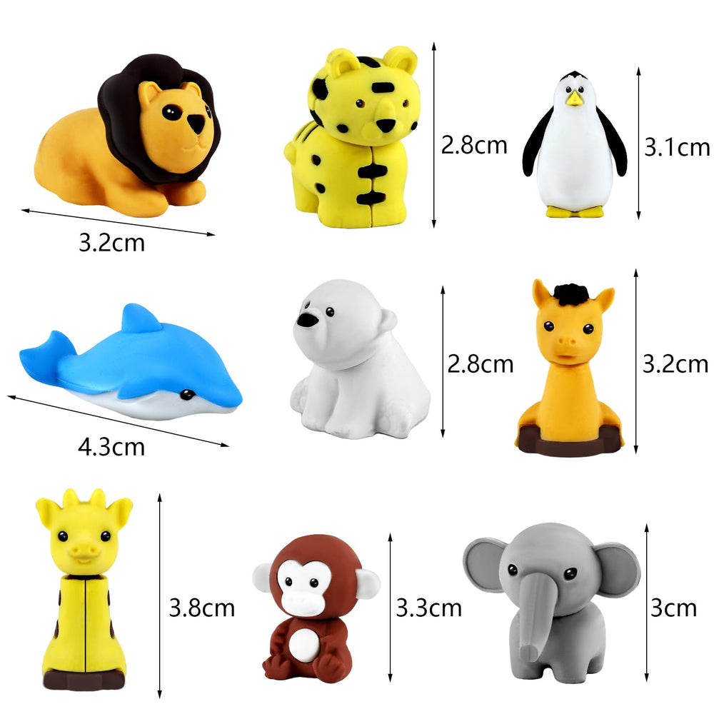 URSKYTOUS non-toxic rubber erasers, safe for kids 3 and up