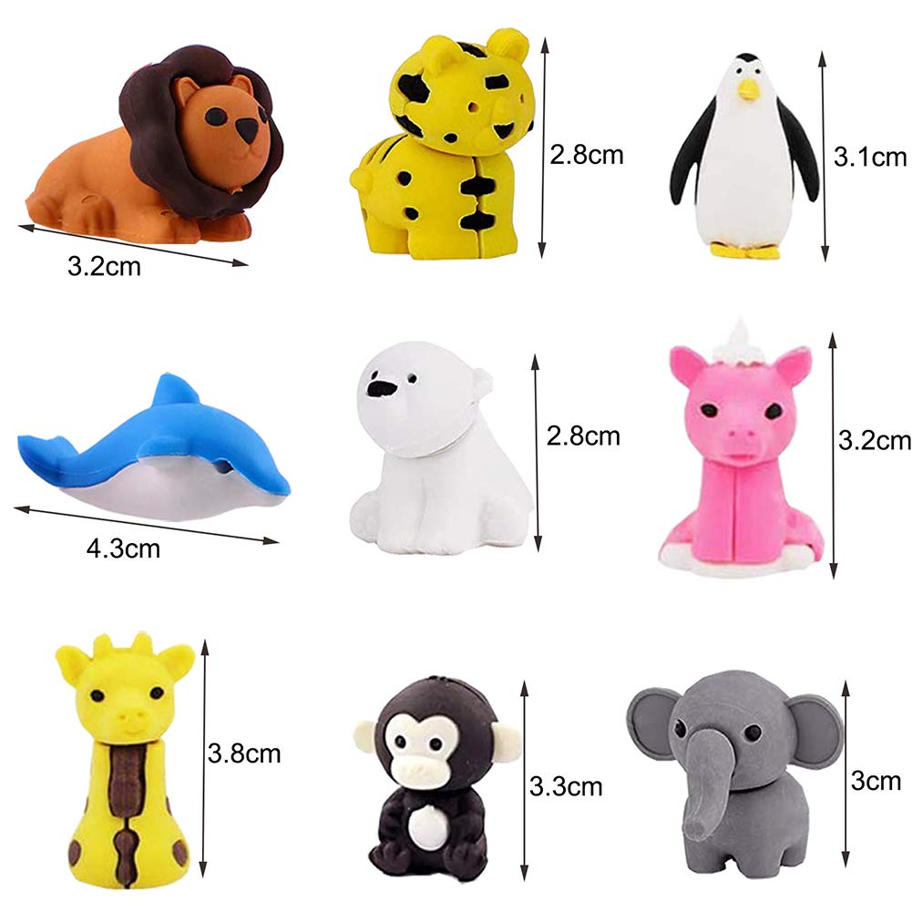 URSKYTOUS non-toxic rubber erasers safe for kids to handle.