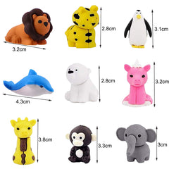 URSKYTOUS non-toxic rubber erasers safe for kids to handle.