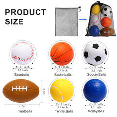 Urspasol foam-ball texture close-up shows soft surface for toddlers.