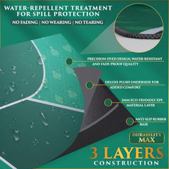 Urze poker table top precision stitching for durable play surface.