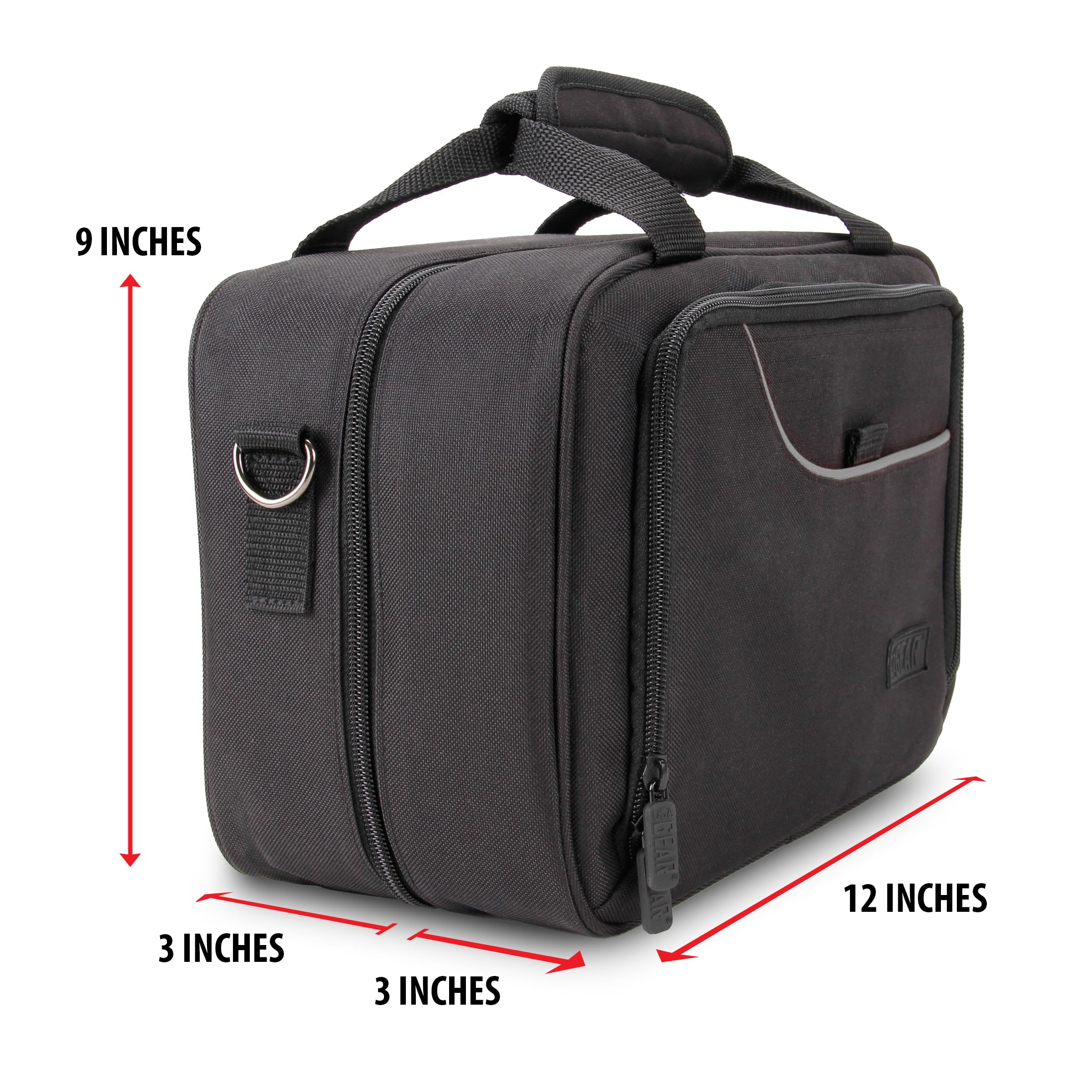 USA Gear Card Deck Storage Bag interior dimensions 11x8x2.5 inches for reference