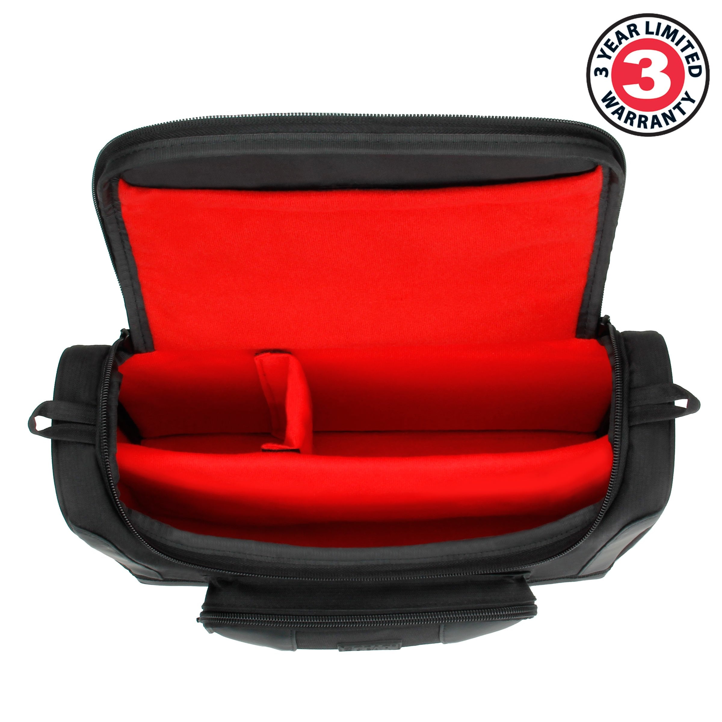 USA Gear compact travel bag in use for on-the-go RPG sessions