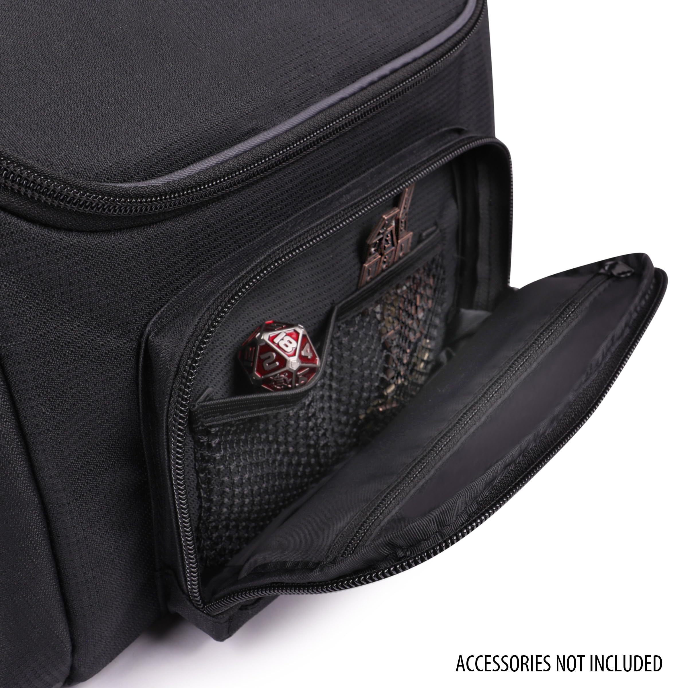 USA Gear MTG bag front pocket holds dice counters and tokens