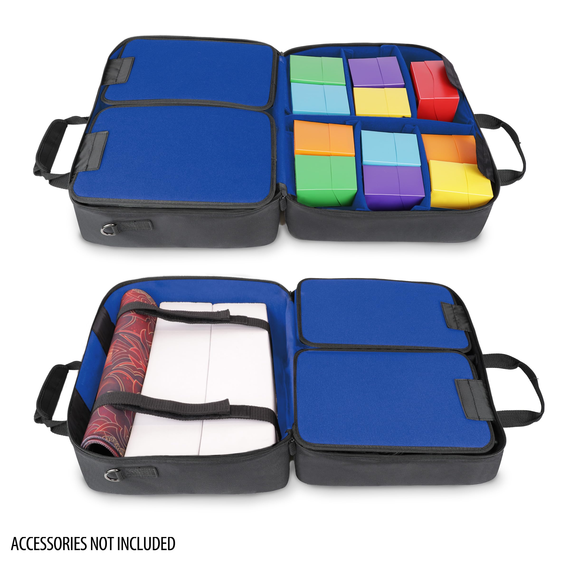 USA Gear XL spacious-design holds decks and large boxes securely during travel