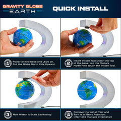 USA Toyz Gravity Globe assembly tool simplifies setup for quick enjoyment.