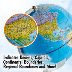 USA Toyz Illuminated Globe app and guidebook enhance constellation learning.