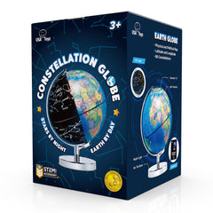USA Toyz Illuminated Globe package includes guidebook and power plug for setup.
