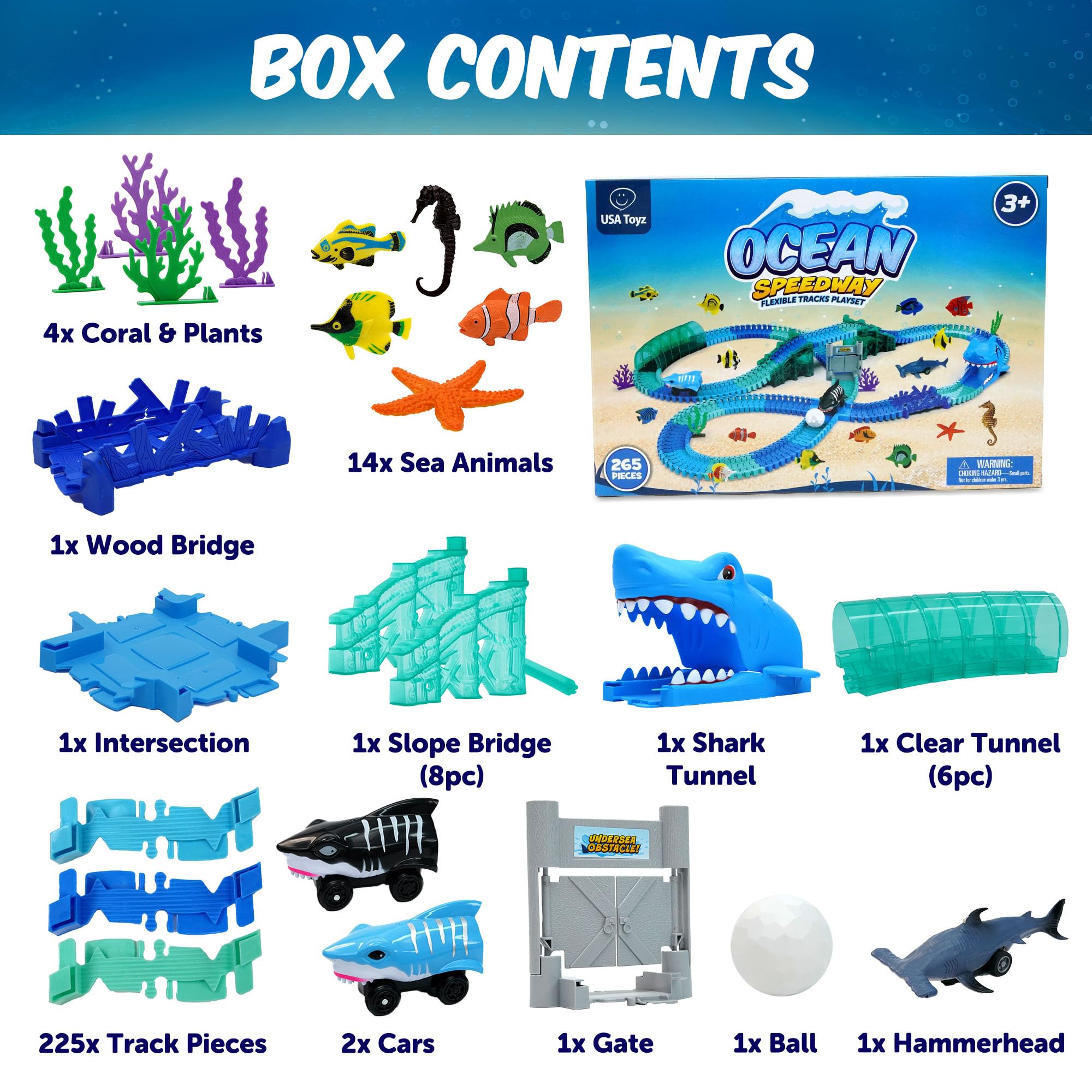 USA Toyz snap-together design enabling easy storage and setup
