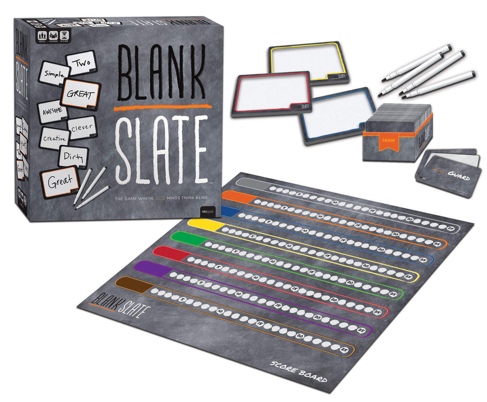 USAOPOLY Blank Slate scoreboard helps track scores during rounds