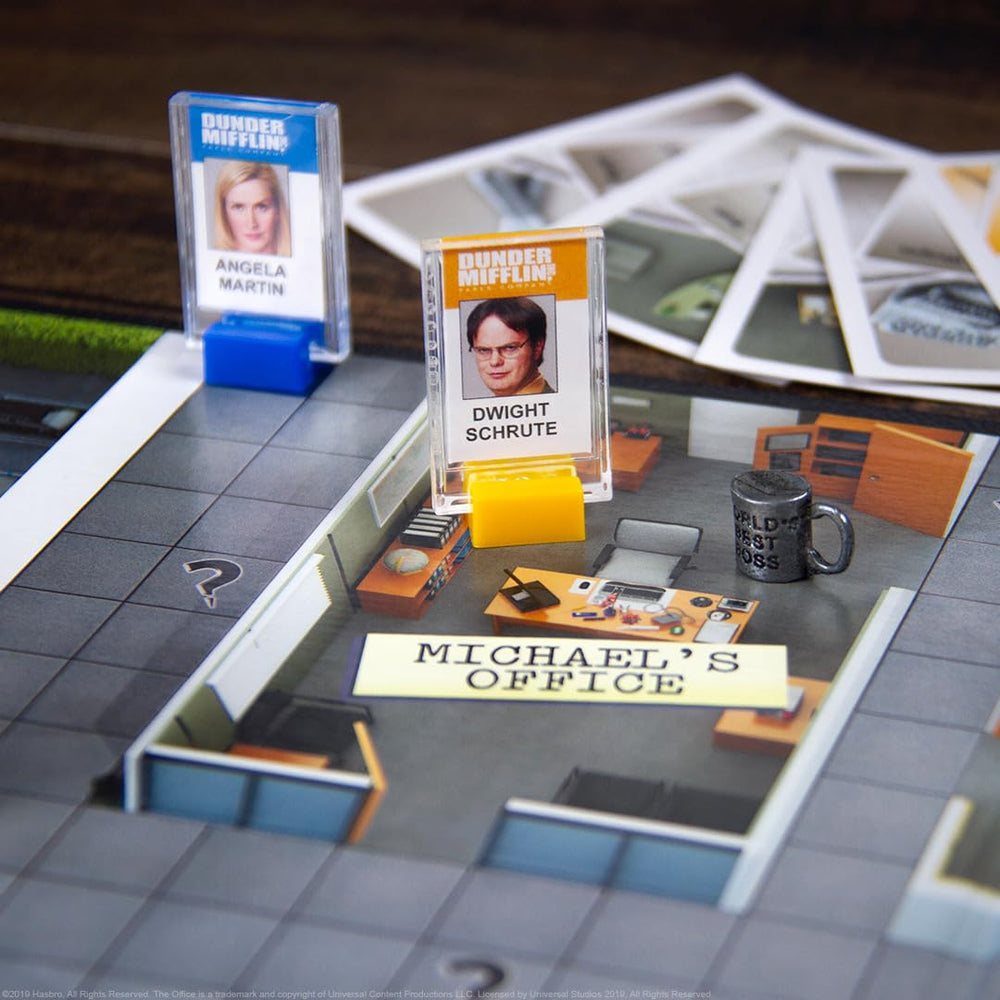USAOPOLY CLUE character role cards supporting storytelling play.