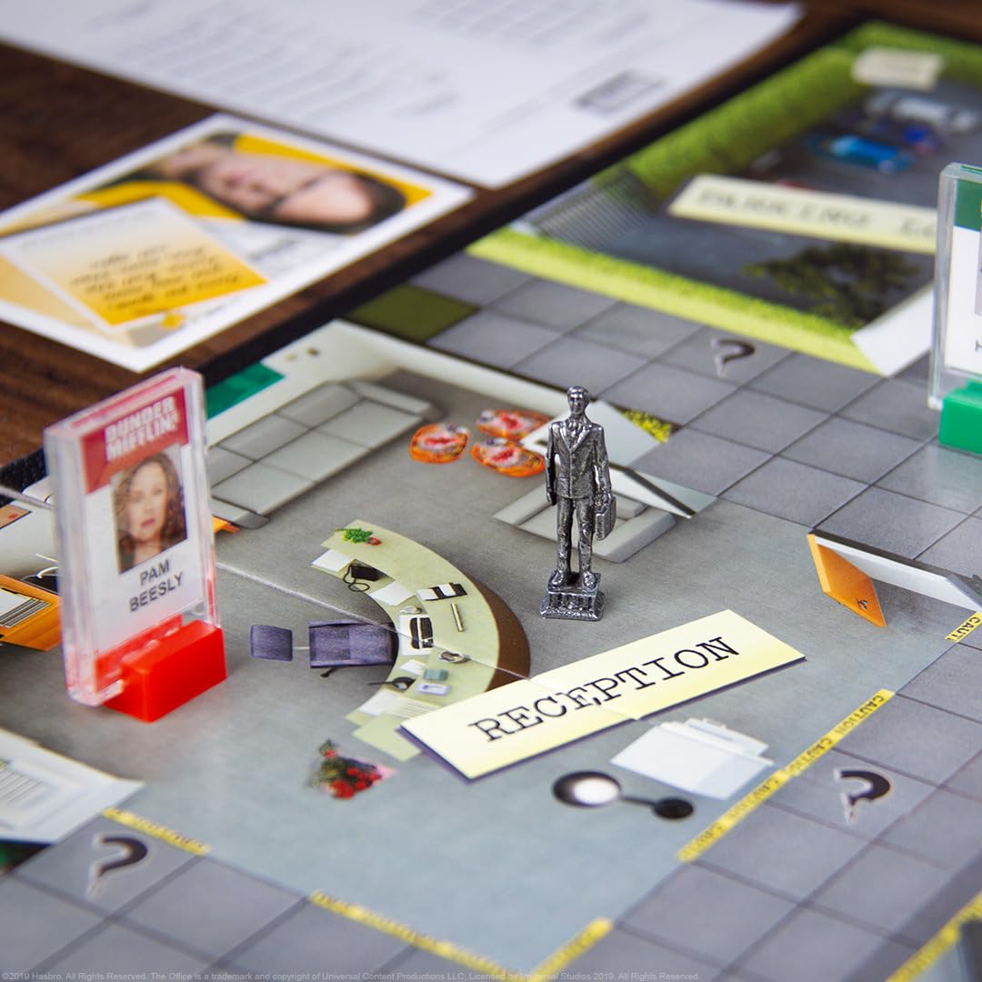USAOPOLY CLUE location cards enhancing clue tracking.