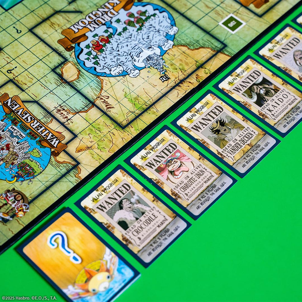 USAOPOLY Clue One Piece location cards map iconic islands for strategic exploration