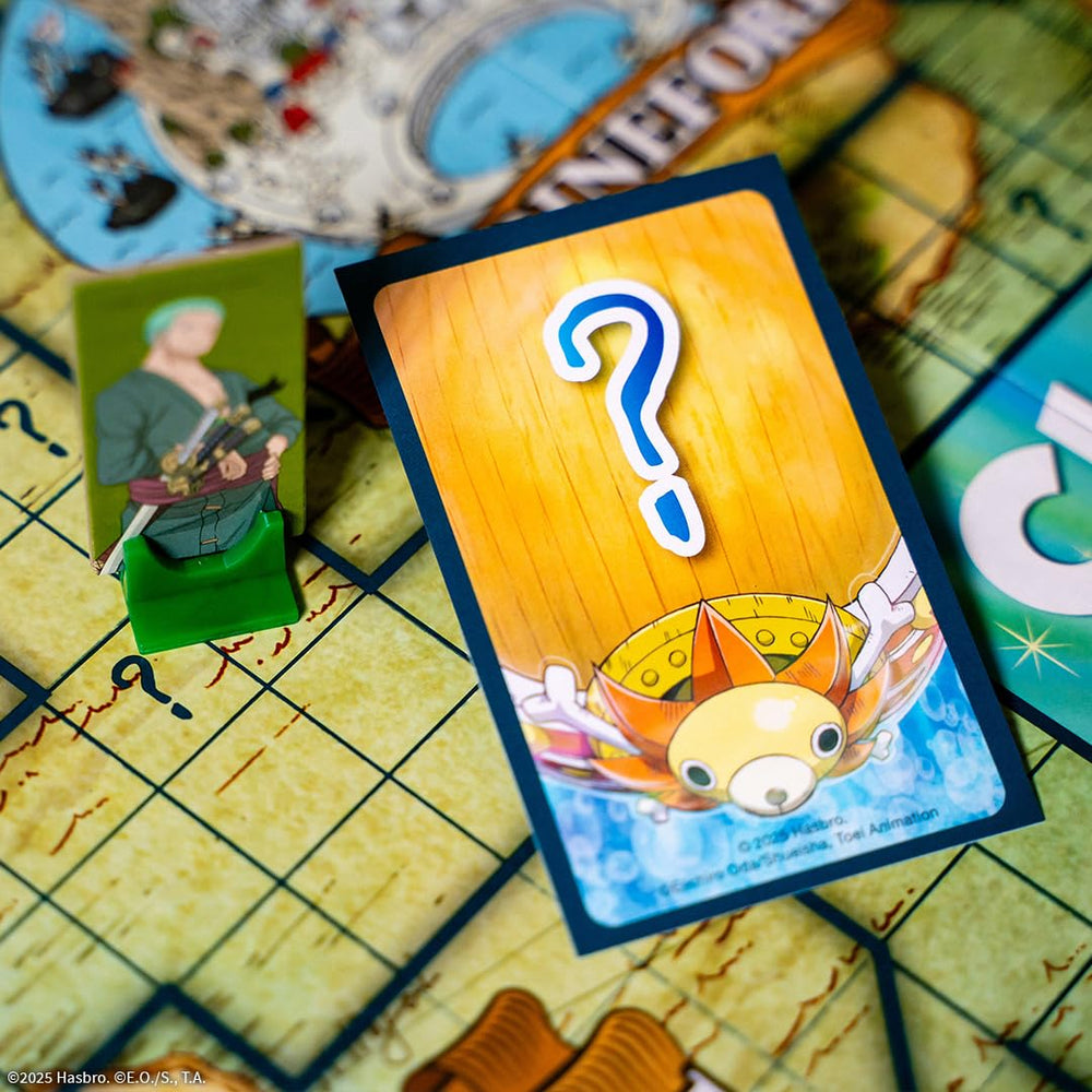 USAOPOLY Clue One Piece treasure cards reveal potential rewards while playing