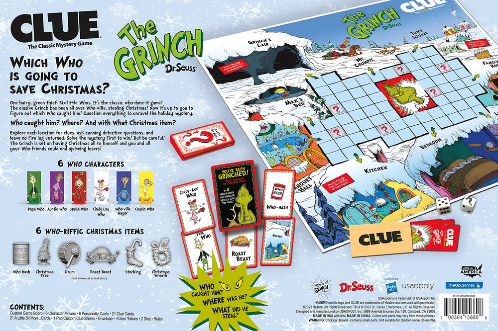 USAOPOLY Clue The Grinch little bit more cards boost suspense