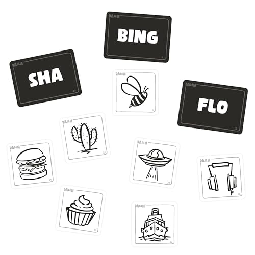 USAOPOLY Dadada game components laid out for quick setup.
