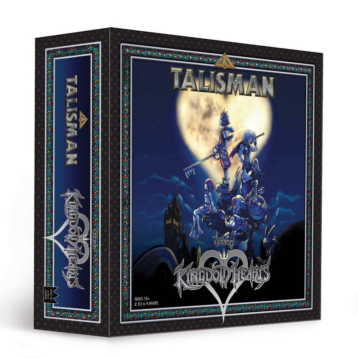 USAOPOLY Kingdom Hearts Talisman board art with vivid KH locations for immersion