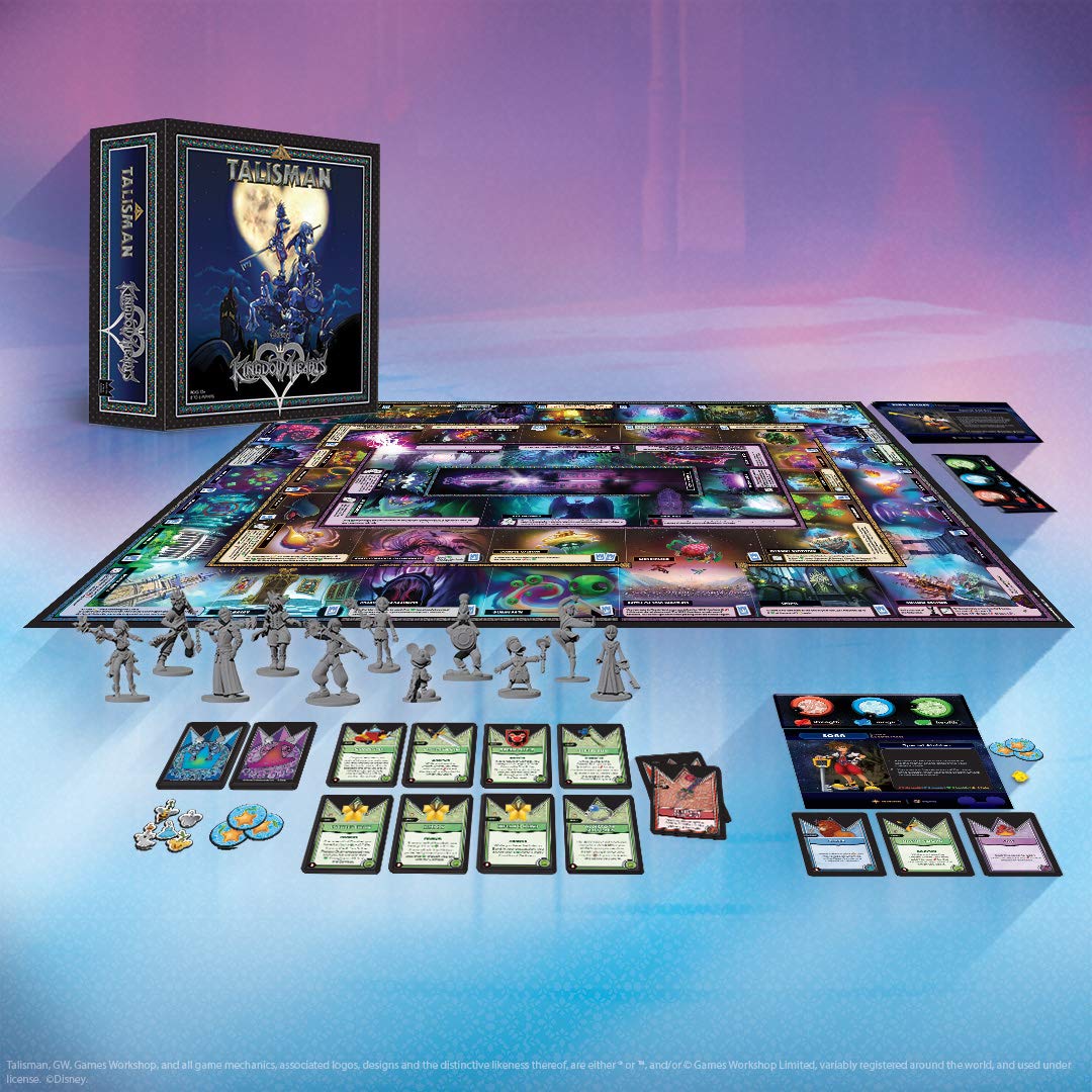USAOPOLY Kingdom Hearts Talisman setup and playthrough visuals for quick learning