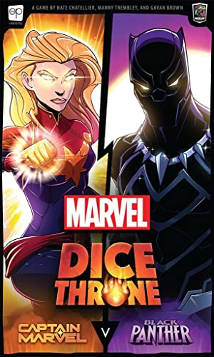 USAOPOLY Marvel Dice Throne Black Panther board with health tracking and zones