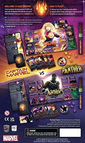 USAOPOLY Marvel Dice Throne Black Panther dice enable tactical control in combat