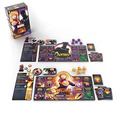 USAOPOLY Marvel Dice Throne Captain Marvel board for focused duels and tracking