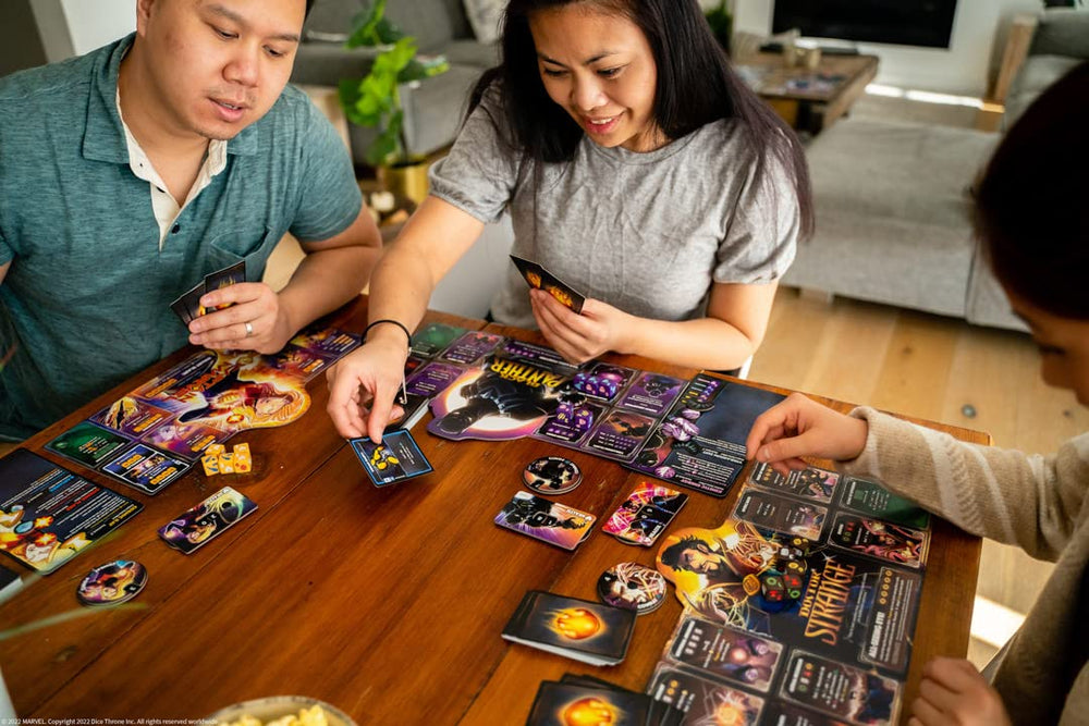 USAOPOLY Marvel Dice Throne hero cards reveal strategic options for Captain Marvel