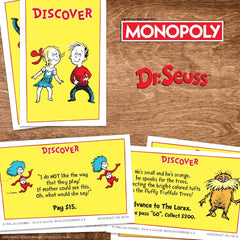USAOPOLY Monopoly Dr. Seuss Flowers serve as houses to expand properties in the game.