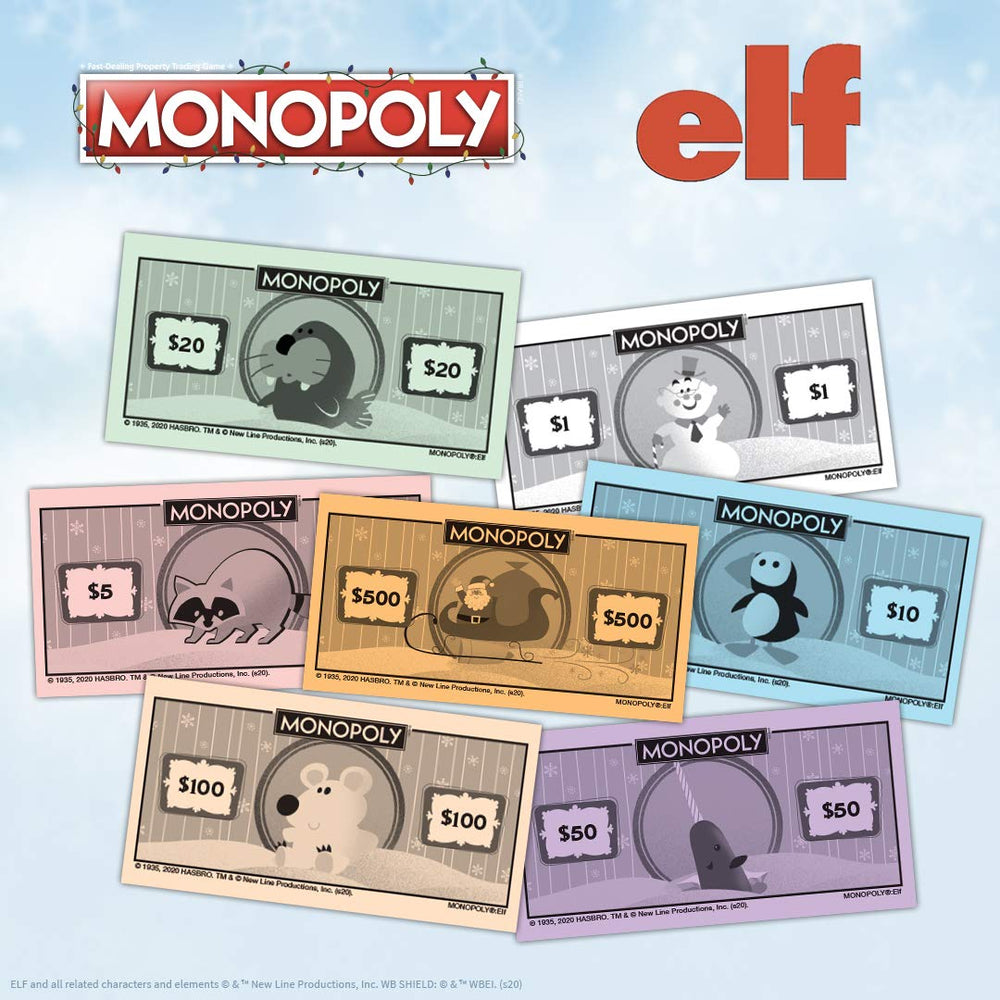 USAOPOLY Monopoly Elf token maple syrup for a sweet win cue