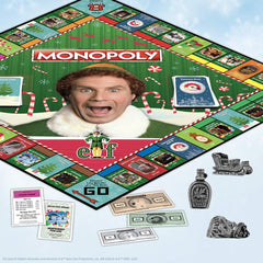 USAOPOLY Monopoly Elf token Santa's Sleigh adding festive flair to play