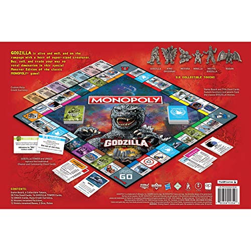 USAOPOLY Godzilla Monster Island feature, immersive gameplay sessions.