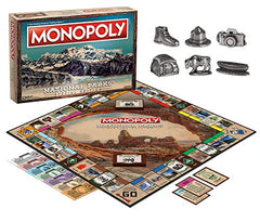 USAOPOLY Monopoly National Parks tokens set for immersive park-themed gameplay