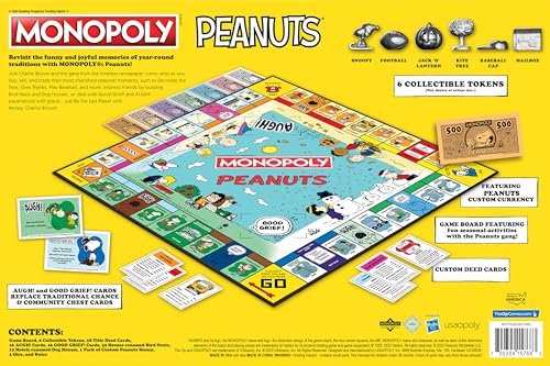 USAOPOLY Monopoly Peanuts football token fuels quick competition during rounds
