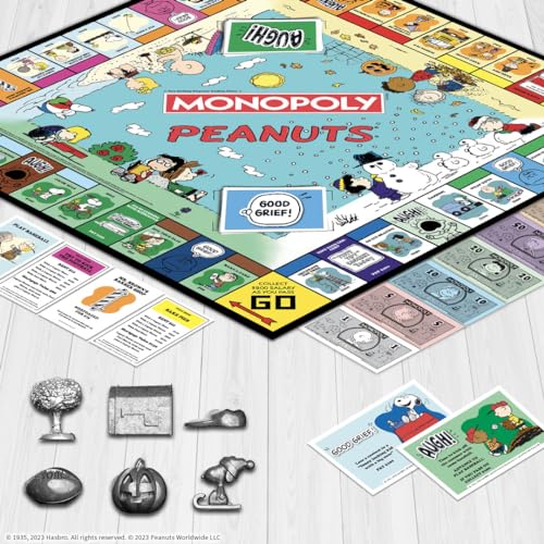 USAOPOLY Monopoly Peanuts kite eating tree token sparks playful strategy